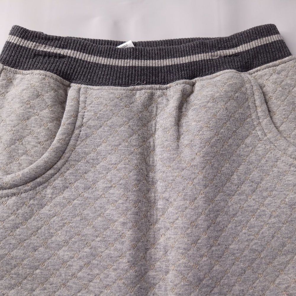 Toughskin Girls Joggers Sweatpants Size 6 Gray Quilted Stretch Sparkle Winter